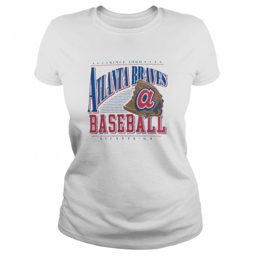 Atlanta Braves Cooperstown Collection Winning Time T- Classic Women'S T-Shirt