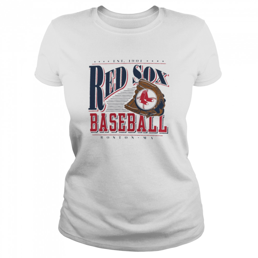 Boston Red Sox Cooperstown Collection Winning Time T Classic Womens T Shirt