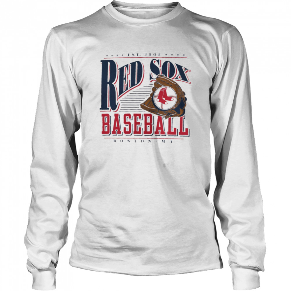 Boston Red Sox Cooperstown Collection Winning Time T Long Sleeved T Shirt