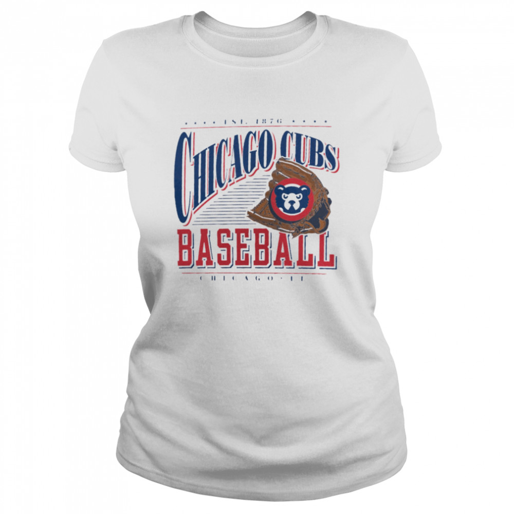Chicago Cubs Cooperstown Collection Winning Time T- Classic Women'S T-Shirt