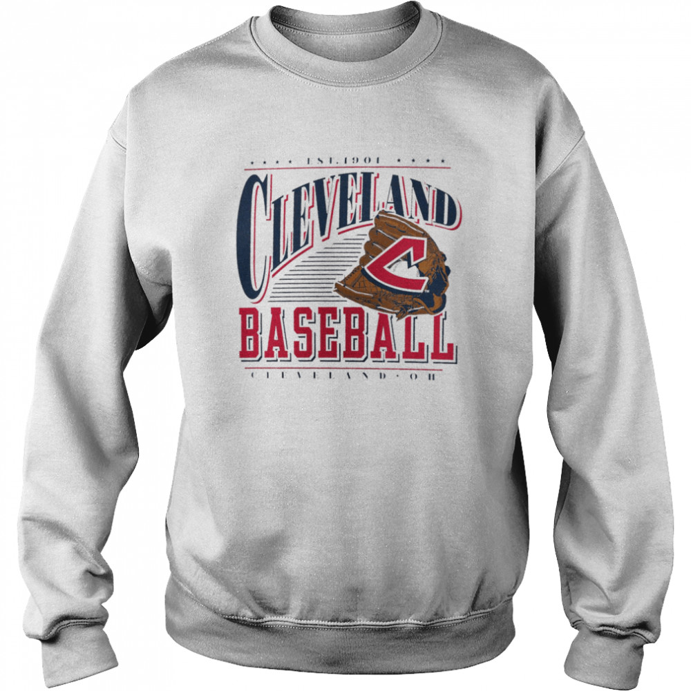 Cleveland Indians Cooperstown Collection Winning Time T- Unisex Sweatshirt