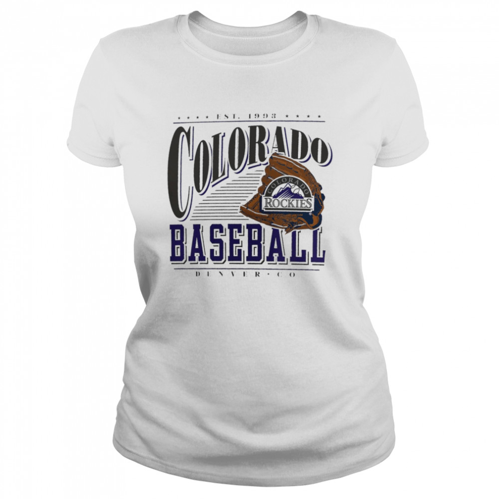 Colorado Rockies Cooperstown Collection Winning Time T Classic Womens T Shirt
