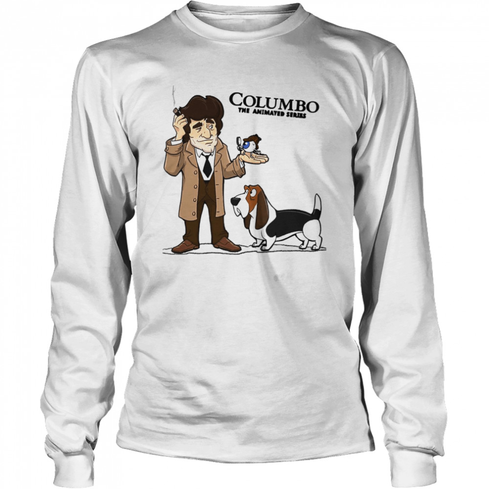 Columbo The Animated Series Vintage Photograph Funny Boys Shirt Long Sleeved T Shirt