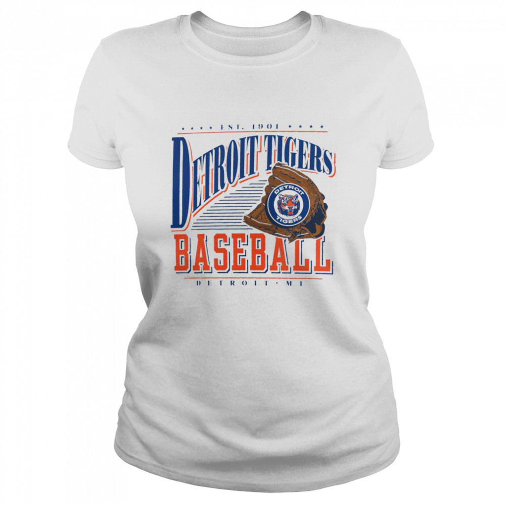 Detroit Tigers Cooperstown Collection Winning Time T- Classic Women'S T-Shirt