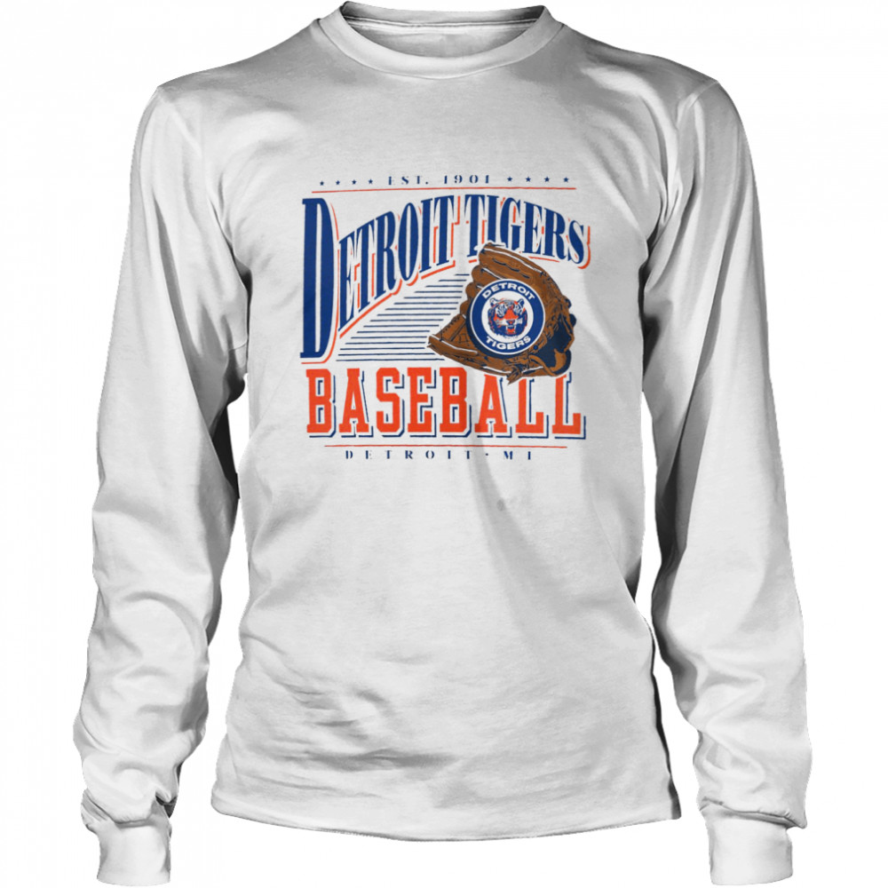 Detroit Tigers Cooperstown Collection Winning Time T- Long Sleeved T-Shirt
