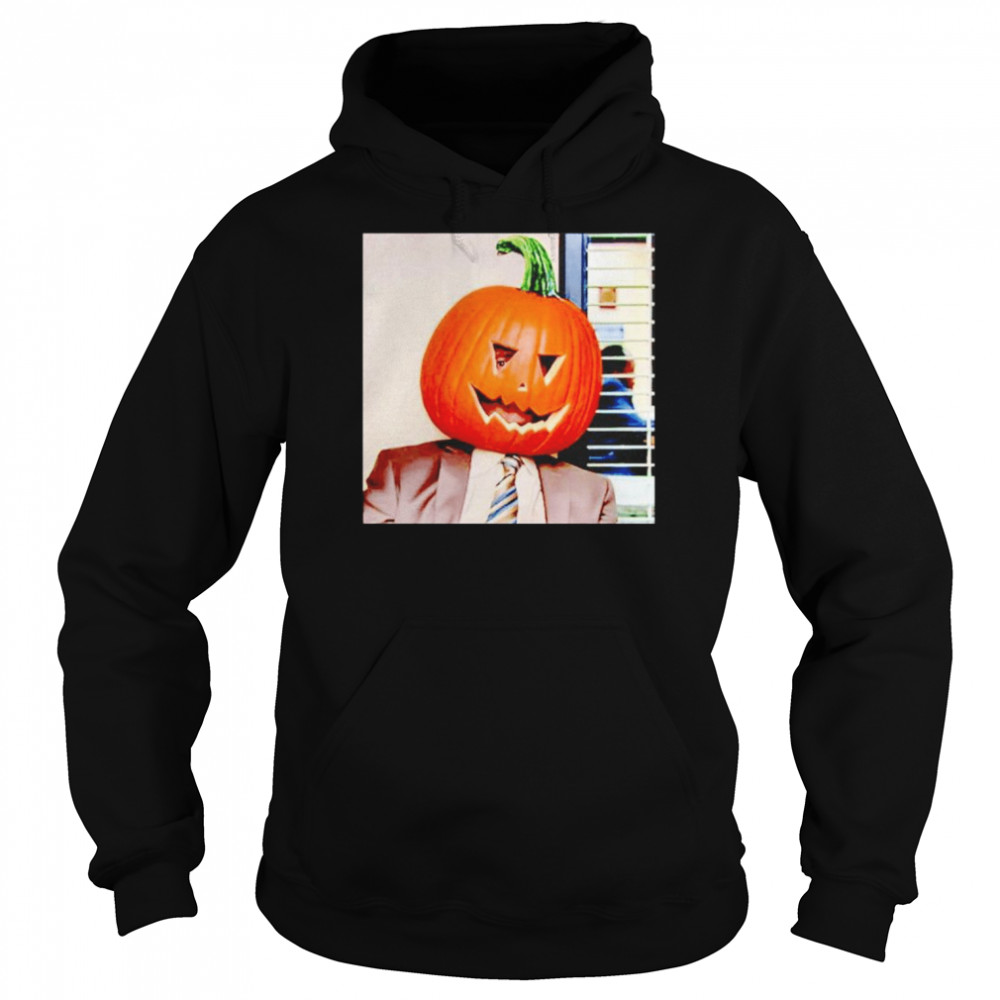 Dwight Pumpkin Head Halloween Shirt Unisex Hoodie