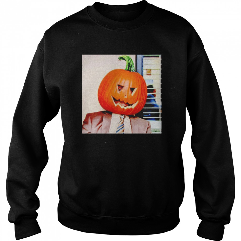 Dwight Pumpkin Head Halloween Shirt Unisex Sweatshirt