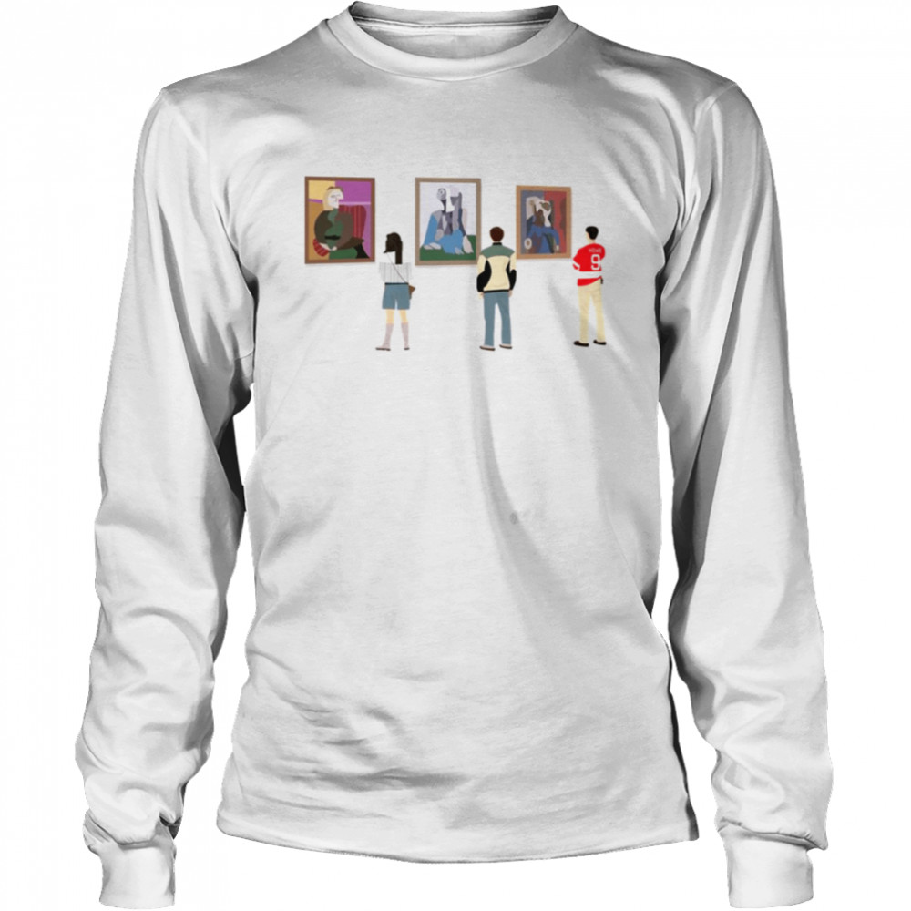 Ferris Bueller Character At The Museum Shirt Long Sleeved T-Shirt