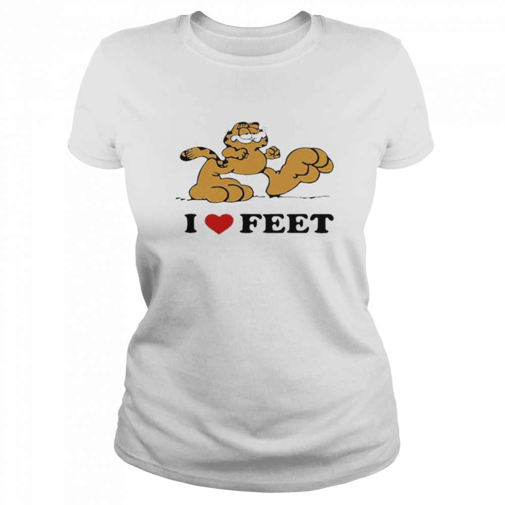 Garfield I Love Feet Tee  Classic Women'S T-Shirt