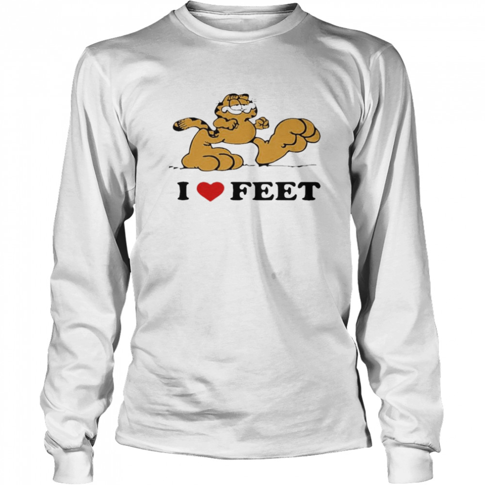 Garfield I Love Feet Tee Long Sleeved T Shirt