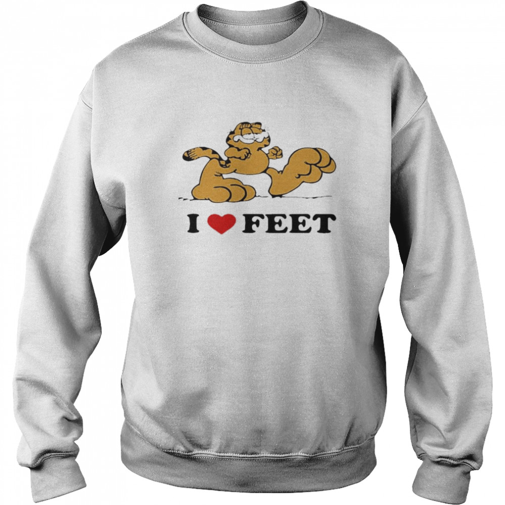Garfield I Love Feet Tee  Unisex Sweatshirt