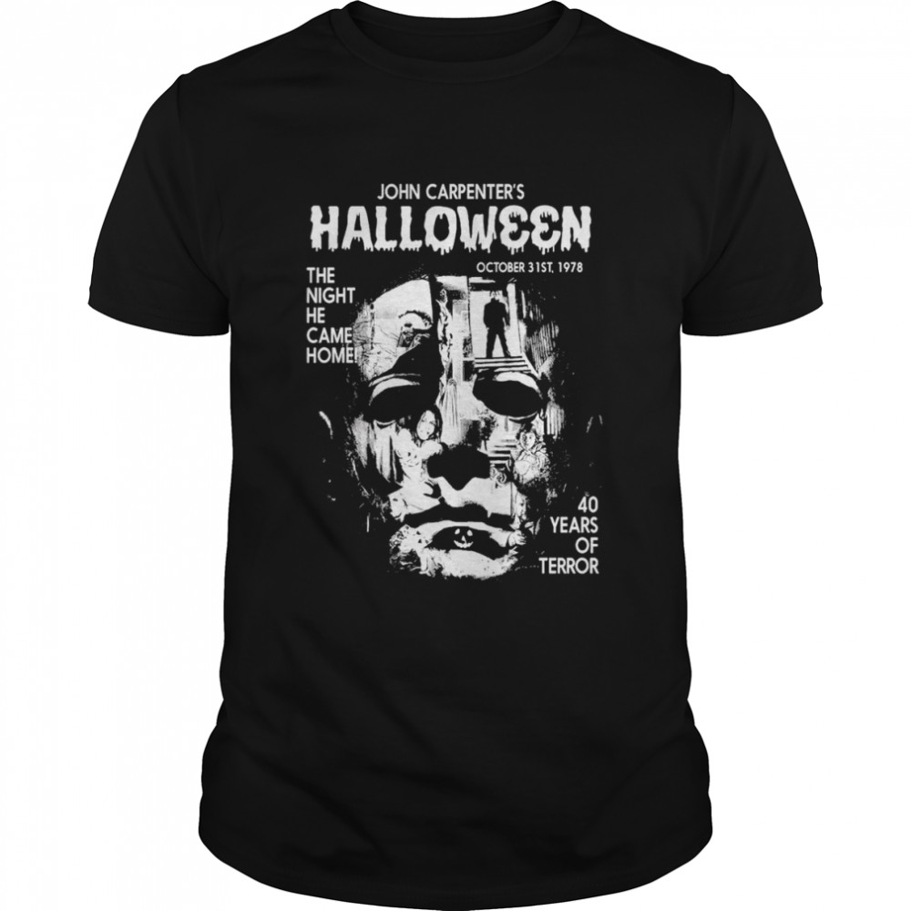 Horror Movie Michael Myers Halloween 40 Years of Terror T-Shirt