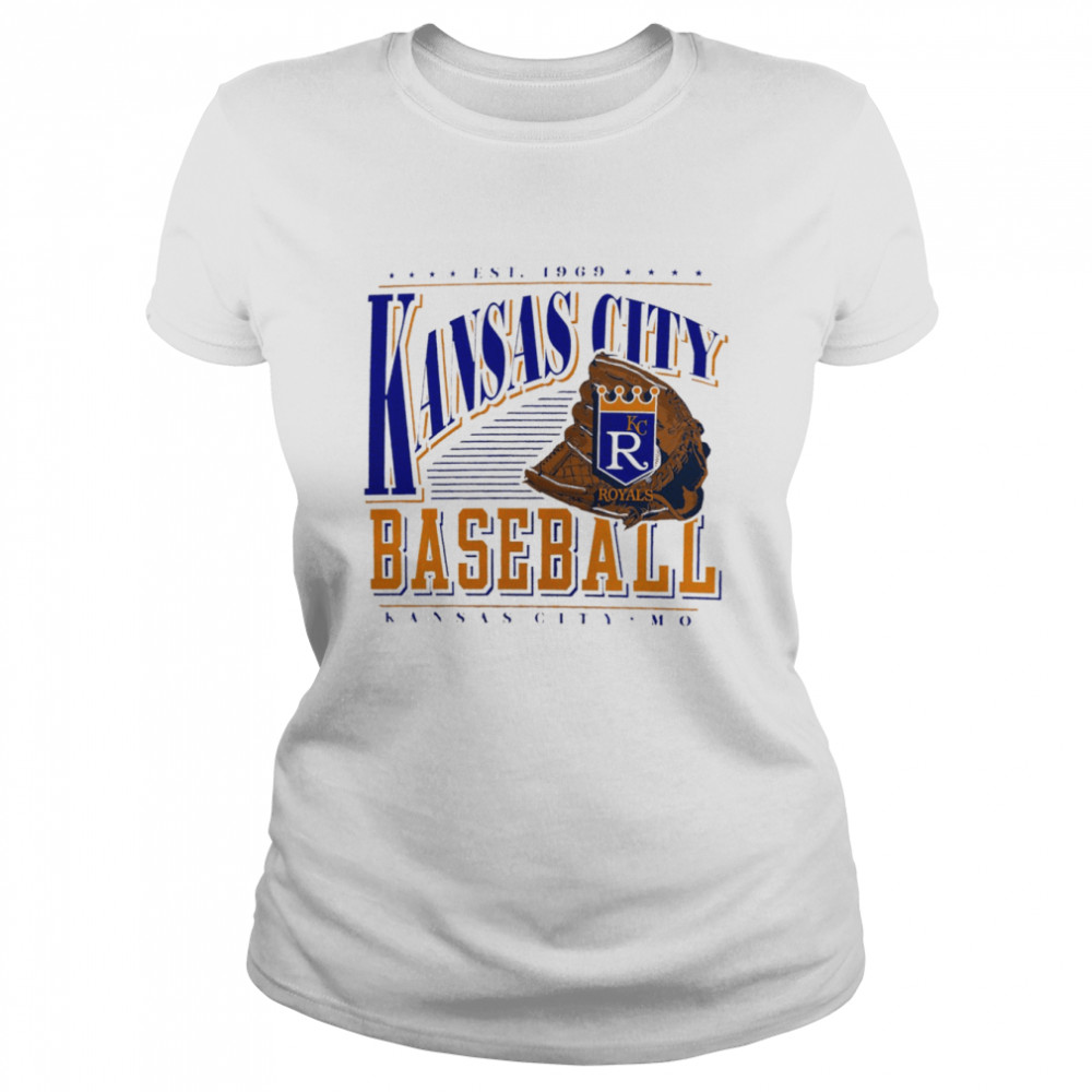 Kansas City Royals Cooperstown Collection Winning Time T- Classic Women'S T-Shirt