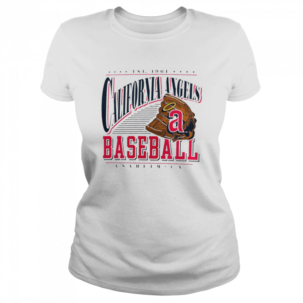 Los Angeles Angels Cooperstown Collection Winning Time T- Classic Women'S T-Shirt