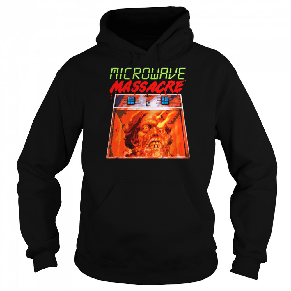 Microwave Massacre Horror Shirt Unisex Hoodie