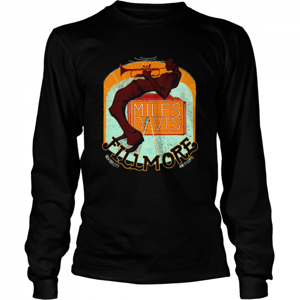 Miles Davis At The Fillmore Shirt Long Sleeved T-Shirt
