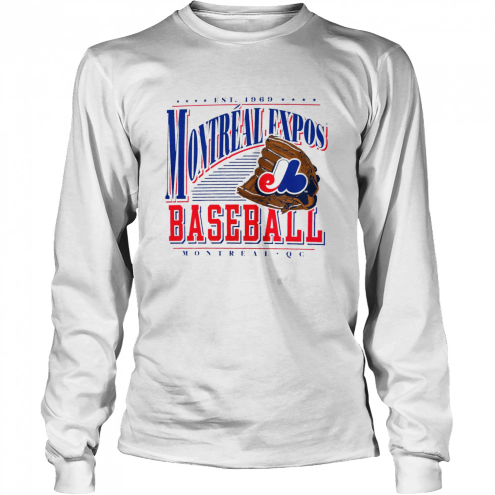 Montreal Expos Cooperstown Collection Winning Time T- Long Sleeved T-Shirt
