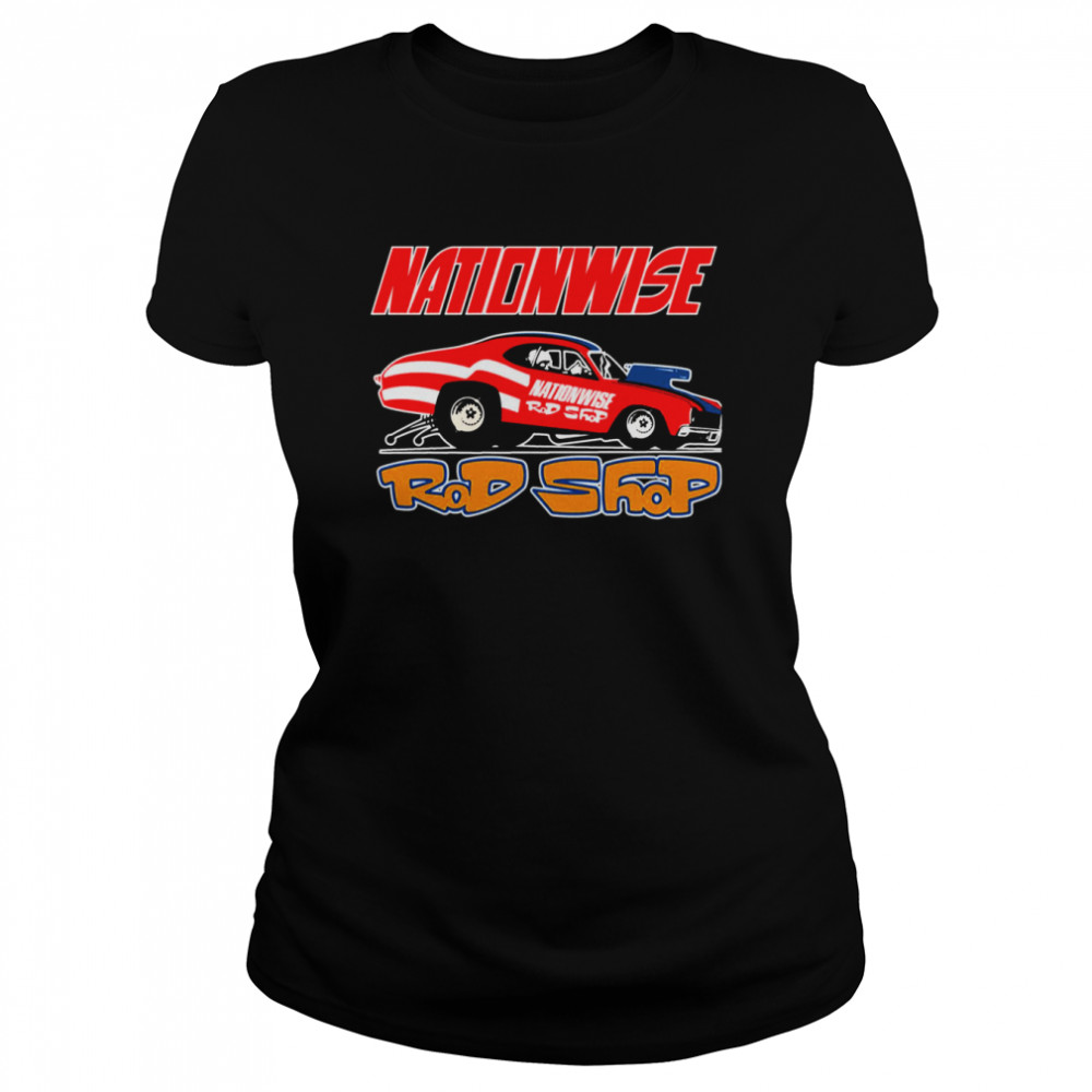 Nationwise Rod Shop Speed Shop 1970S Retro Shirt Classic Women'S T-Shirt