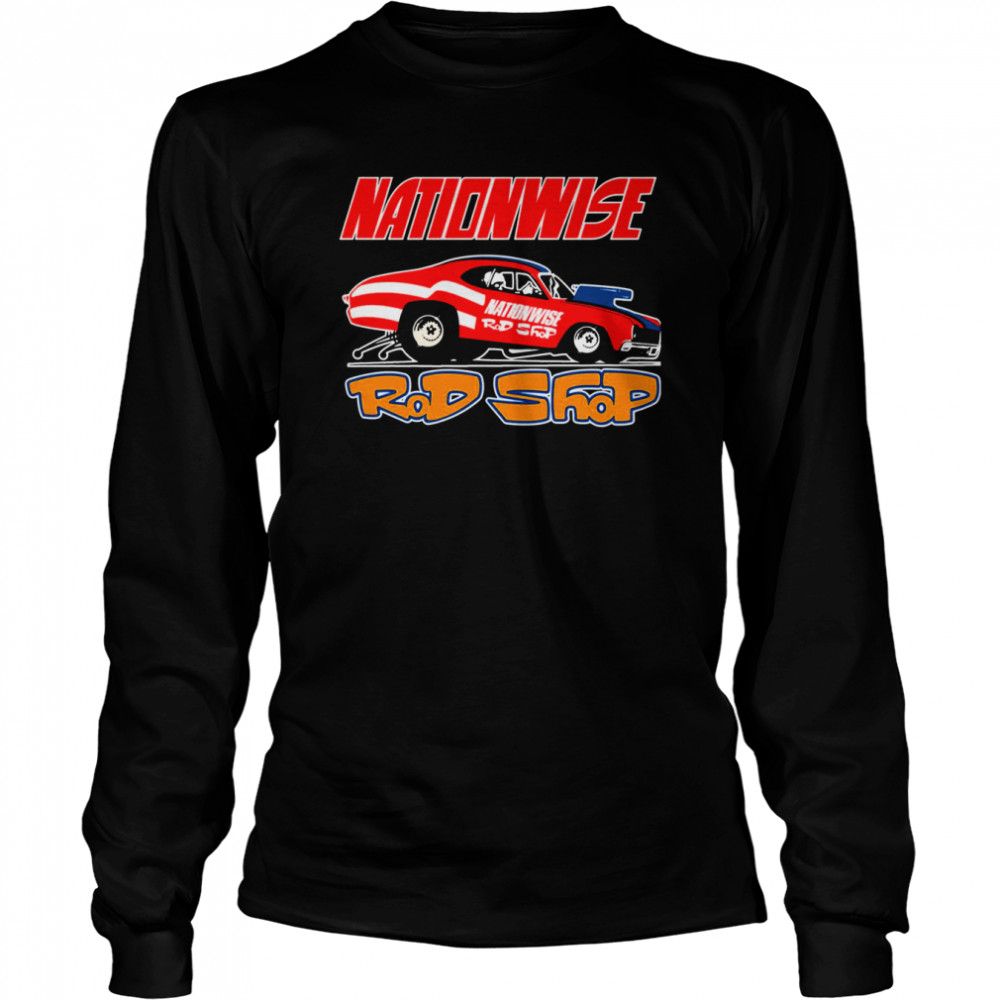 Nationwise Rod Shop Speed Shop 1970S Retro Shirt Long Sleeved T-Shirt