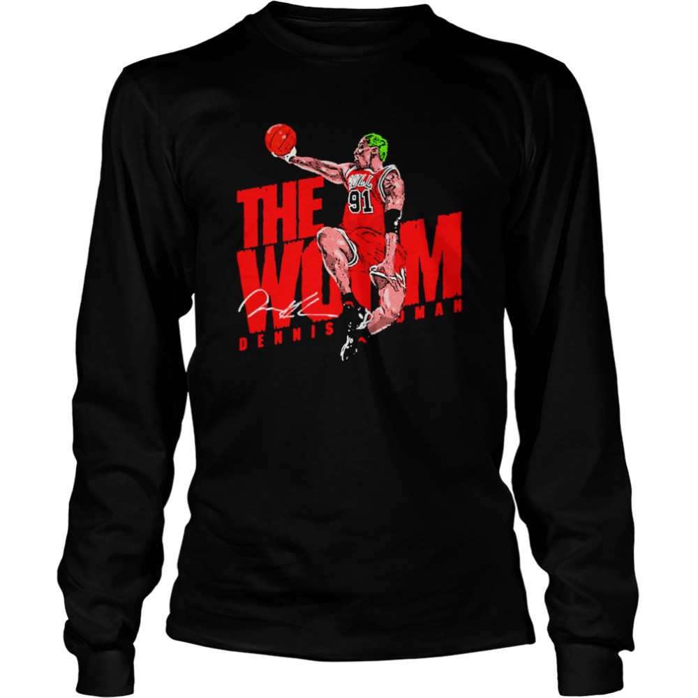 Nba Number 91 Dennis Rodman Shirt Long Sleeved T-Shirt