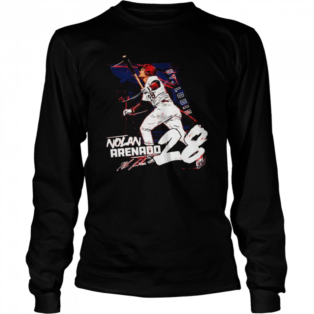 Nolan Arenado 28 St. Louis Baseball Vintage Shirt Long Sleeved T-Shirt