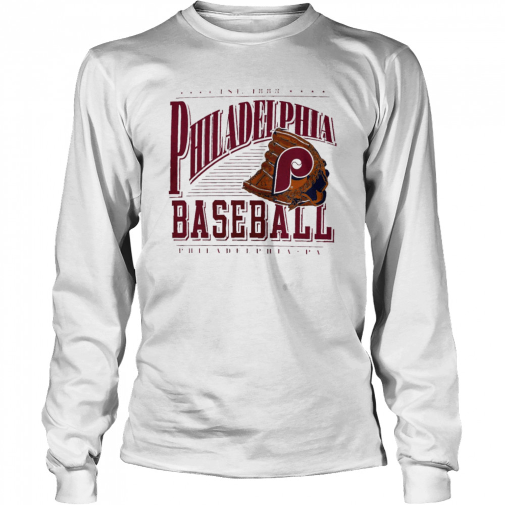 Philadelphia Phillies Cooperstown Collection Winning Time T- Long Sleeved T-Shirt