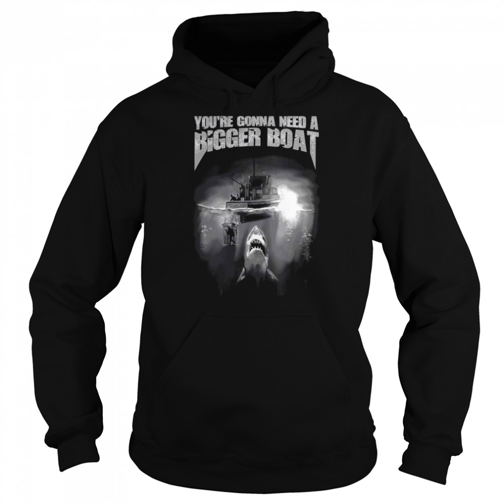 Quints Amity Island Fishing Youre Gonna Need A Bigger Boat Shirt Unisex Hoodie
