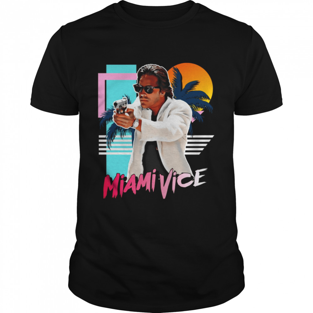 Retro Miami Vice 80s Sonny Crockett Tribute shirt