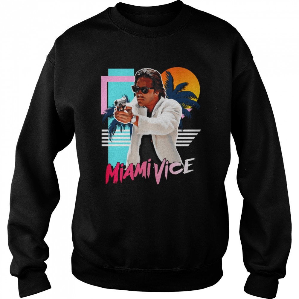 Retro Miami Vice 80S Sonny Crockett Tribute Shirt Unisex Sweatshirt