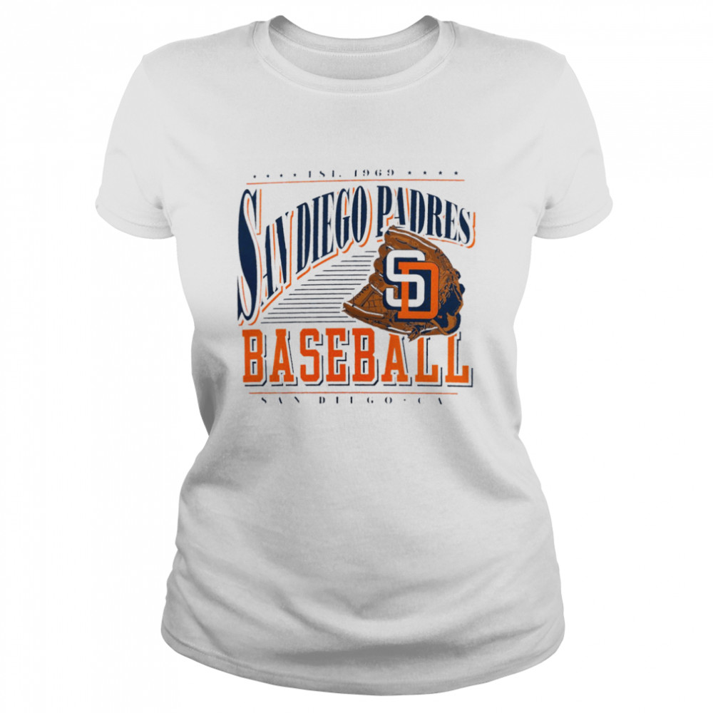 San Diego Padres Cooperstown Collection Winning Time T- Classic Women'S T-Shirt