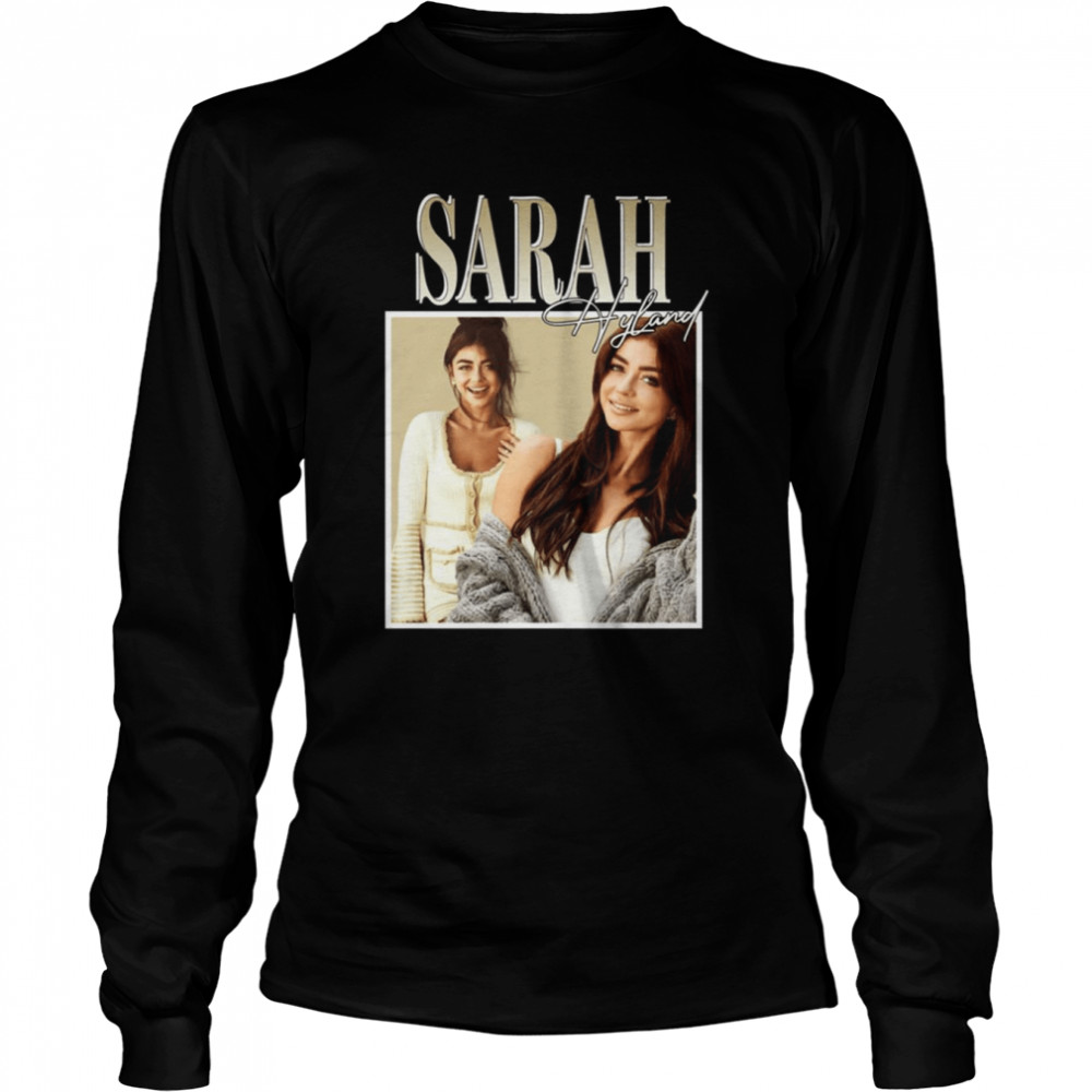 Sarah Hyland Vintage Bootleg Shirt Long Sleeved T Shirt