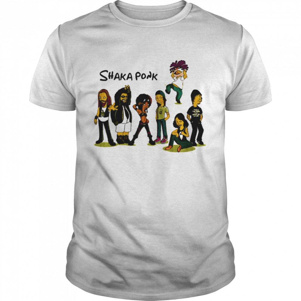Shaka Ponk Rock Band The Simpsons Art Vintage shirt