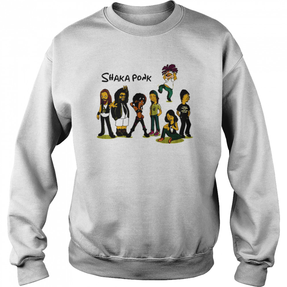 Shaka Ponk Rock Band The Simpsons Art Vintage Shirt Unisex Sweatshirt