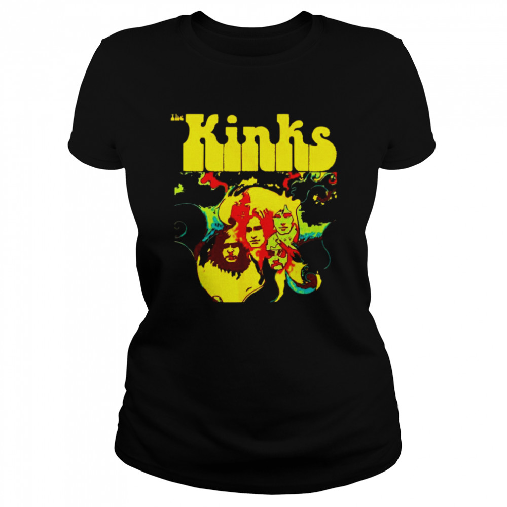 The Kinks Love Rock Band Retro Vintage Shirt Classic Womens T Shirt
