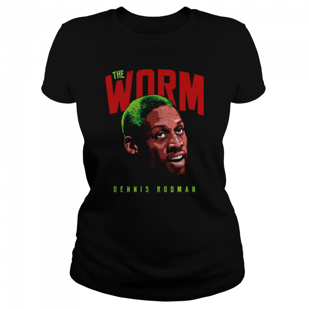 The Worm Dennis Rodman Basketball Vintage Shirt Classic Womens T Shirt