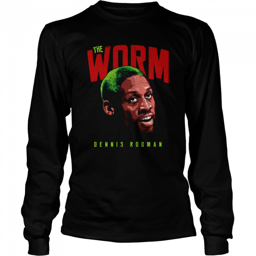 The Worm Dennis Rodman Basketball Vintage Shirt Long Sleeved T Shirt
