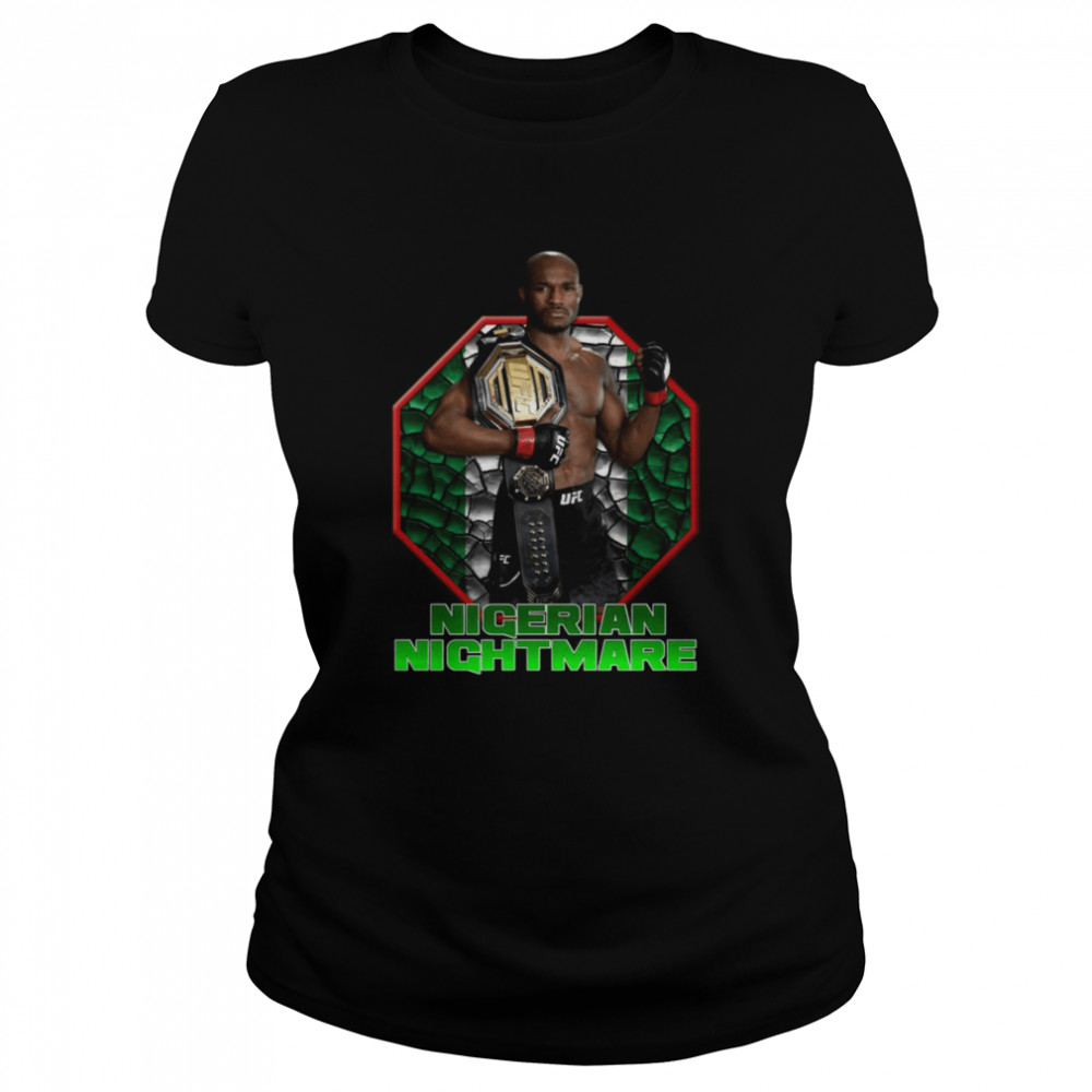 Ufc Welterweight Champion Kamaru Usman Nigerian Nightmare Shirt Classic Womens T Shirt