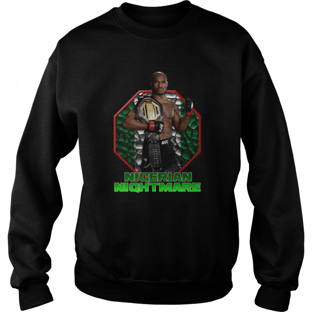 Ufc Welterweight Champion Kamaru Usman Nigerian Nightmare Shirt Unisex Sweatshirt