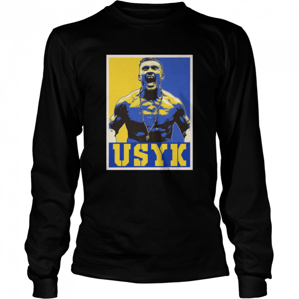 Ukrainian Oleksandr Usyk Ukraine Flag Shirt Long Sleeved T-Shirt