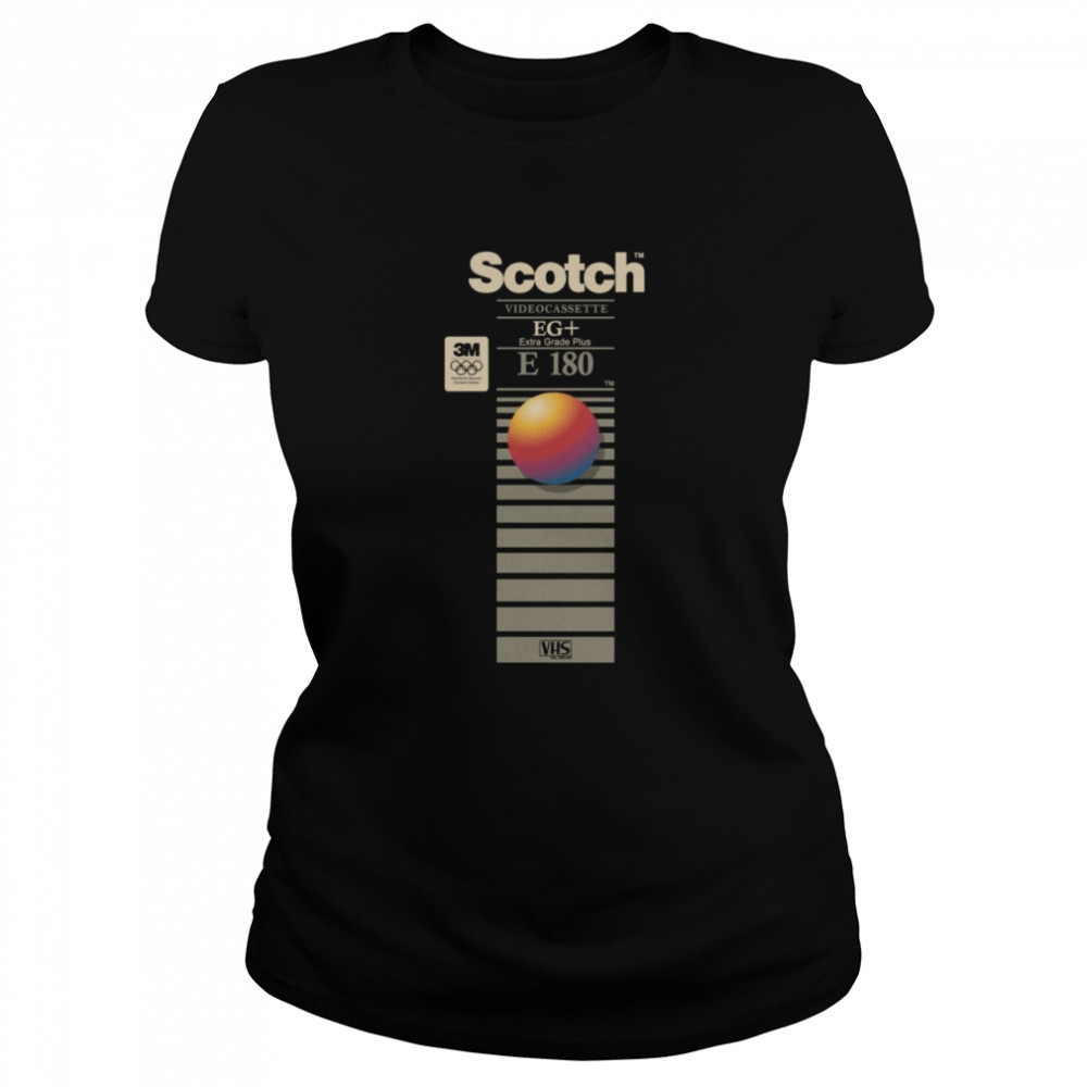 Vhs Scotch E180 Videocassette Extra Grade Plus Shirt Classic Womens T Shirt