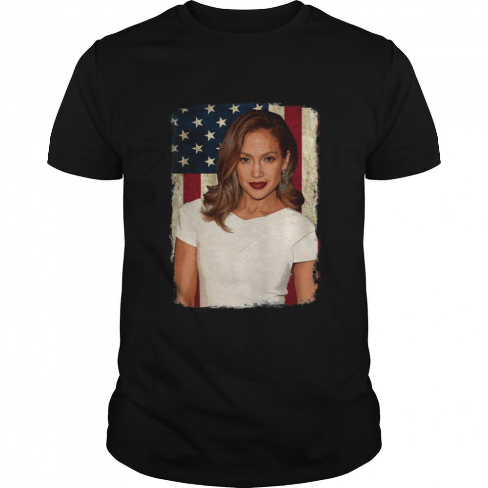 Vintage American Flag Diva Jenifer Legend shirt
