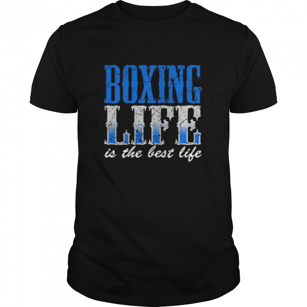 Vintage Boxing Life Color Blue shirt