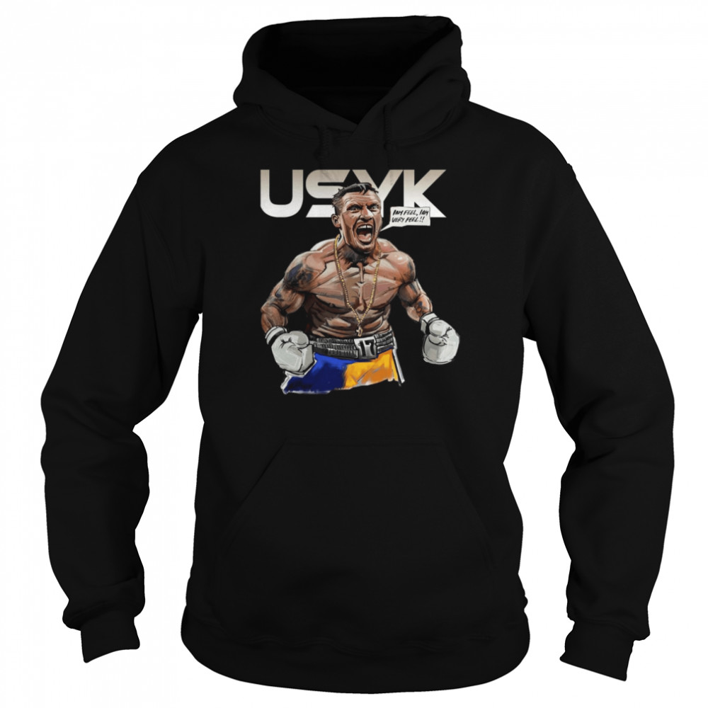 Vintage Oleksandr Usyk I Am Very Feel Heavyweight Champ Shirt Unisex Hoodie