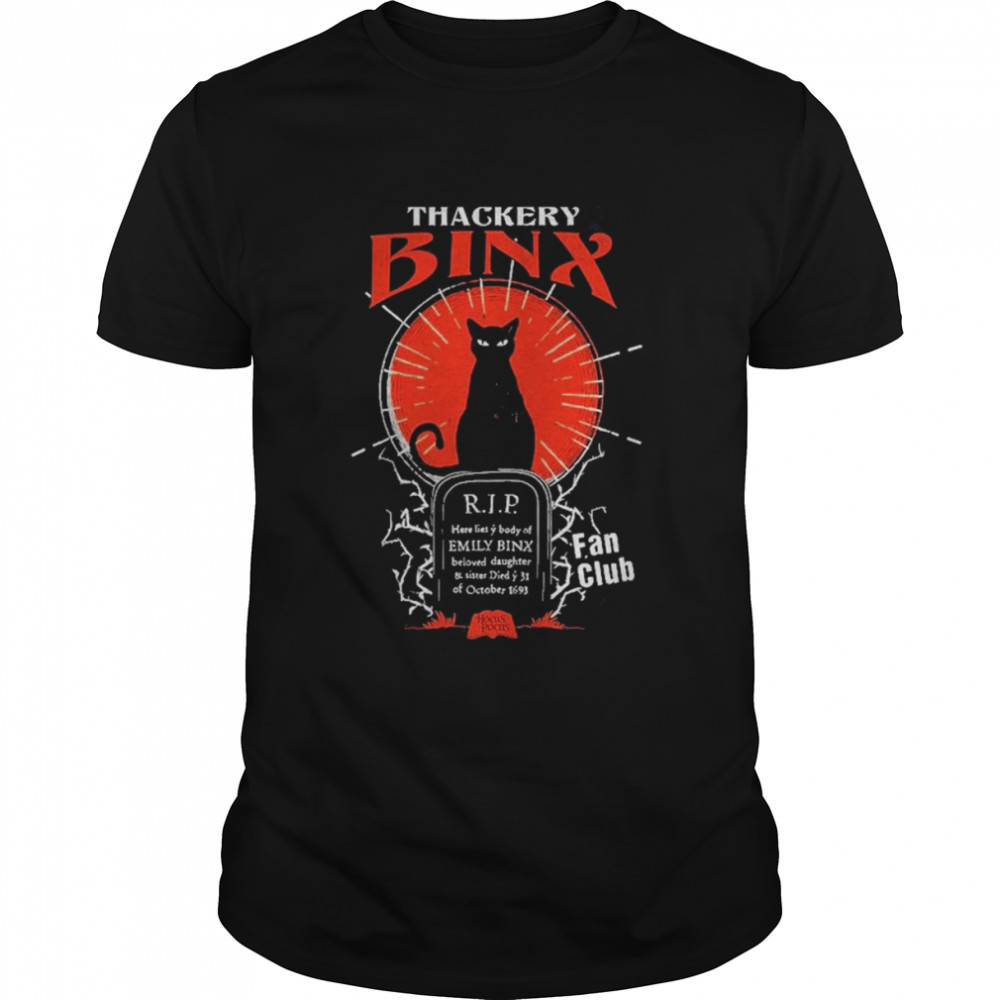 Thackery Binx Hocus Pocus Sanderson Sisters Cats Witches Halloween T-Shirt