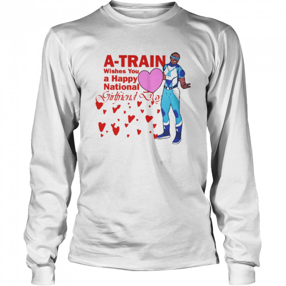A Train Wishes You A Happy National Girlfriend Day Shirt Long Sleeved T-Shirt
