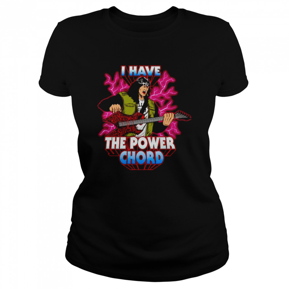 Eddie Munson I Have The Power Chord Shirt Classic Womens T Shirt