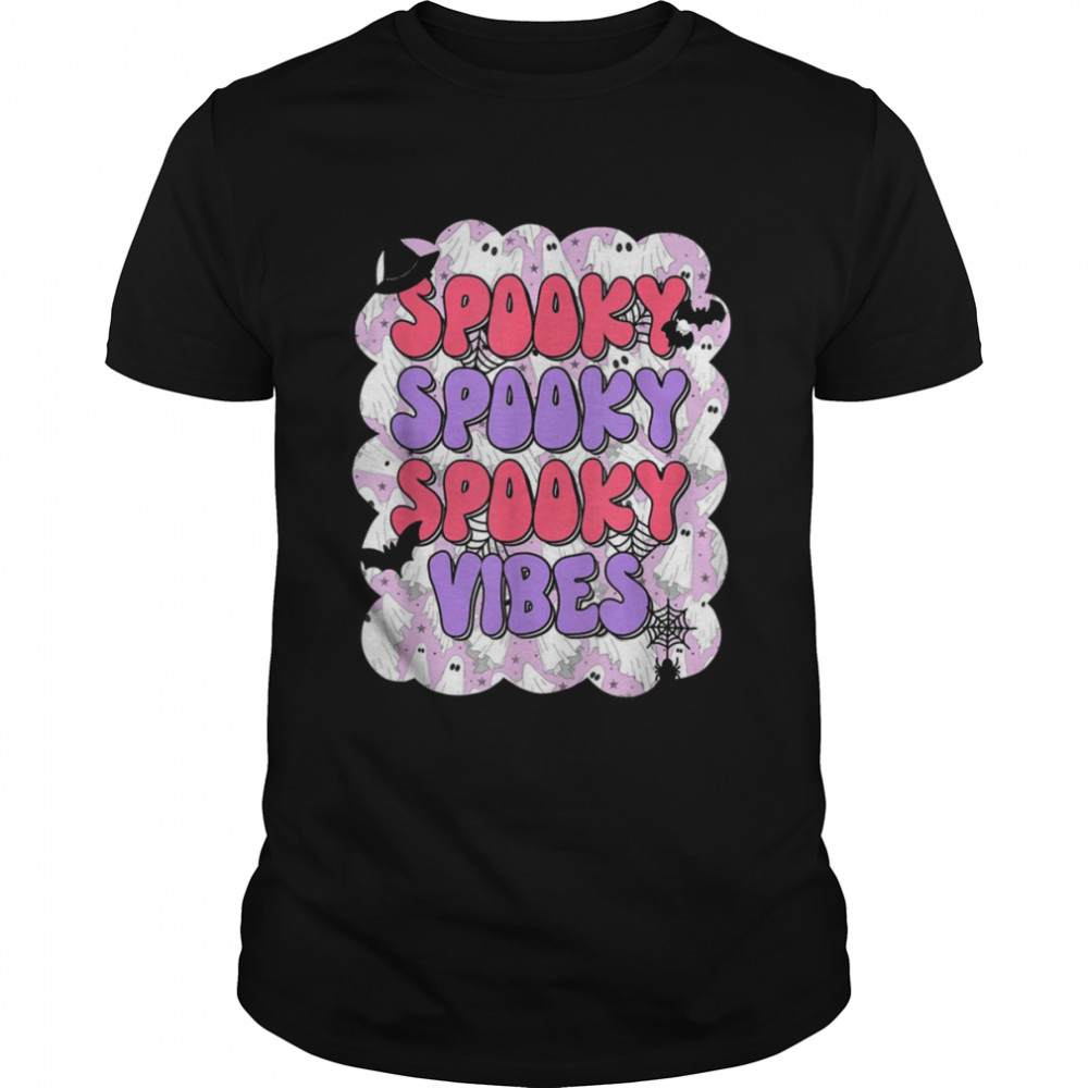 Groovy Spooky Season Spooky Vibes Hippie Halloween Costume shirt