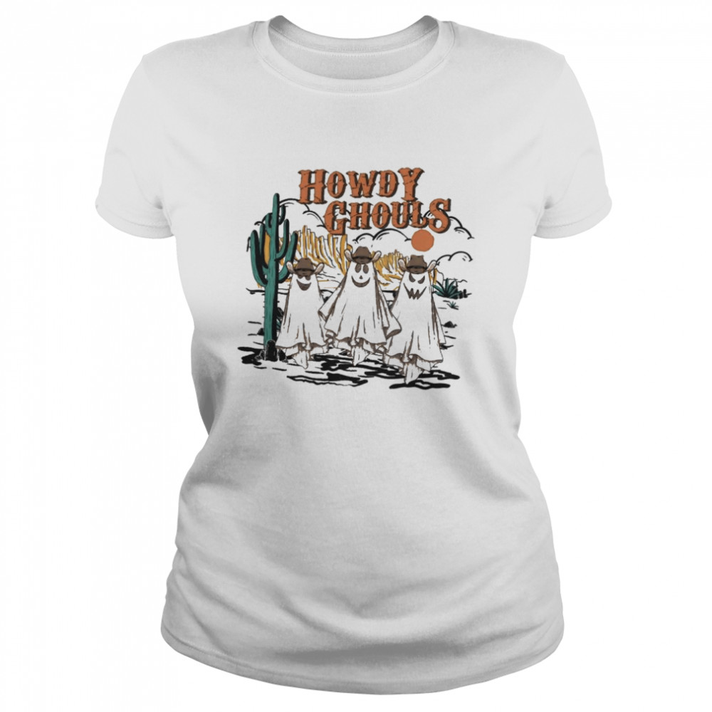 Howdy Ghouls Western Halloween T- Classic Women'S T-Shirt