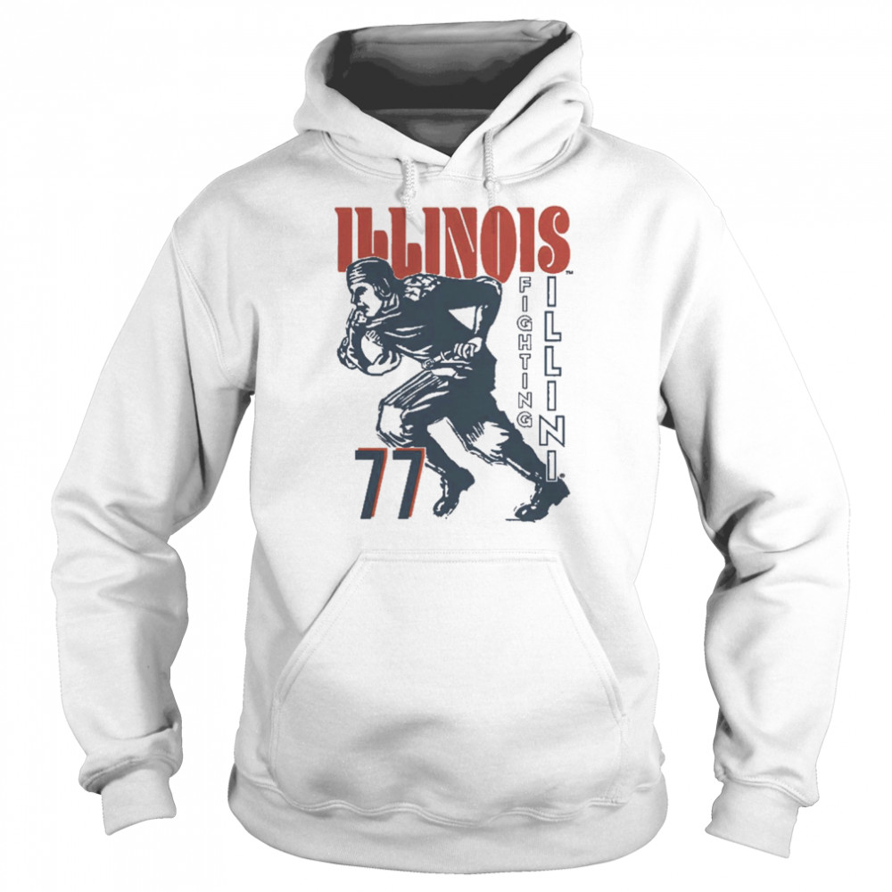 Illinois Fighting Illini 77 Football Shirt Unisex Hoodie