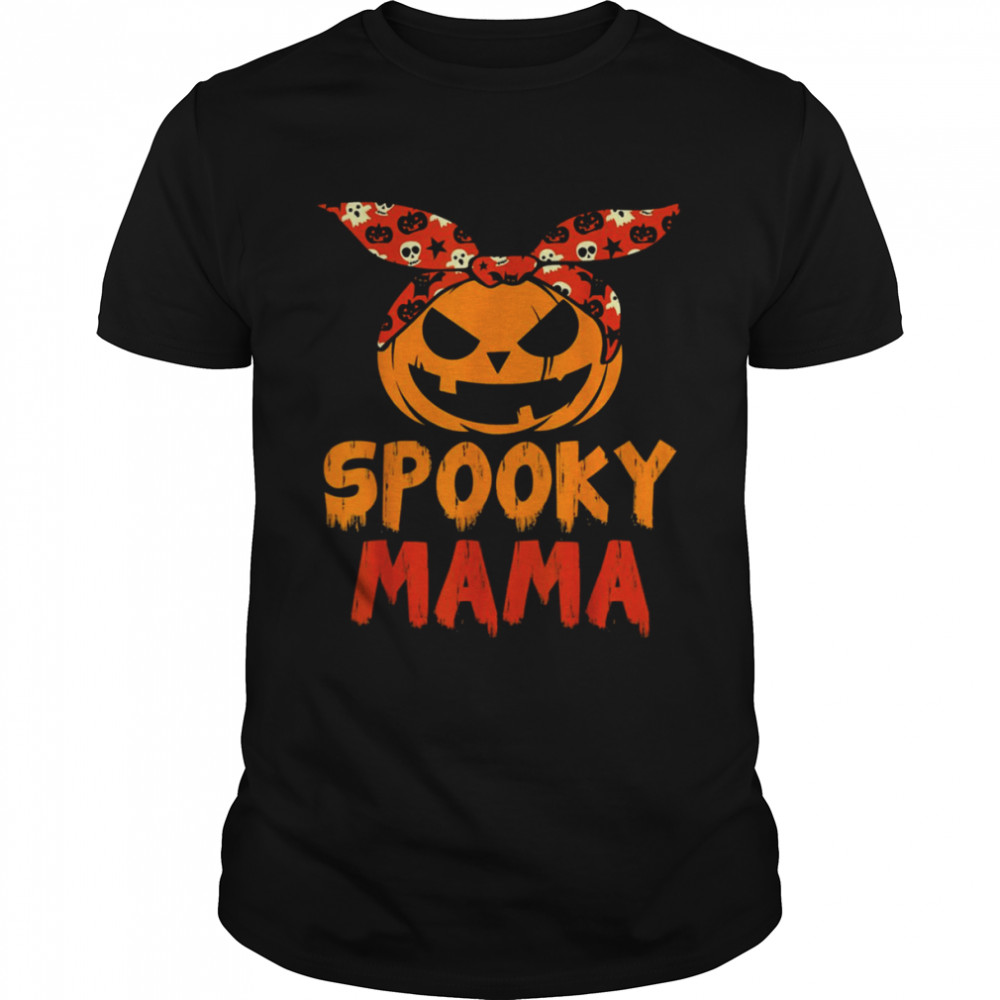 Lovely Spooky Mama Pumpkin Halloween shirt